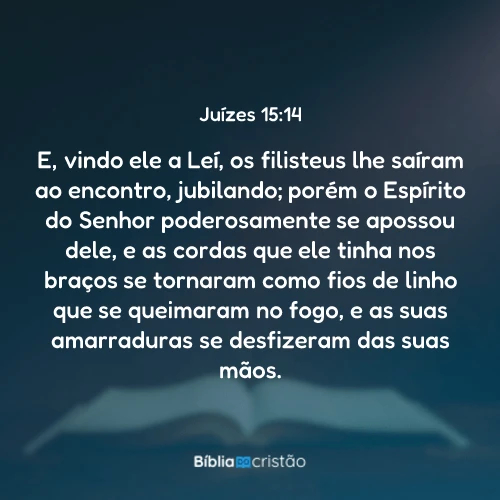 Juízes 15:14