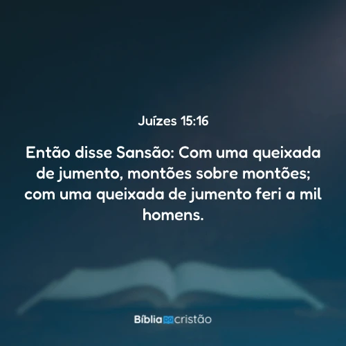 Juízes 15:16