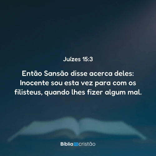 Juízes 15:3