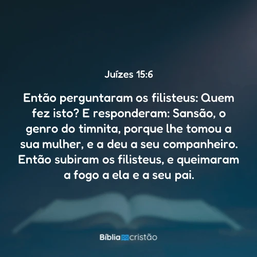 Juízes 15:6