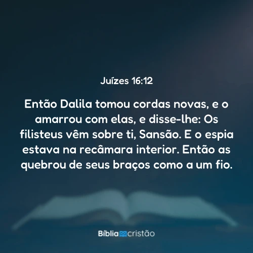 Juízes 16:12