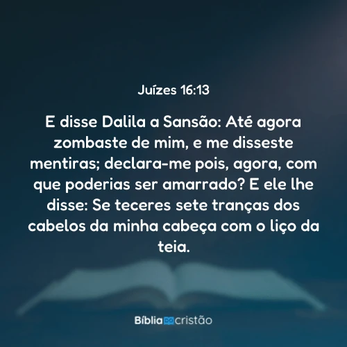 Juízes 16:13