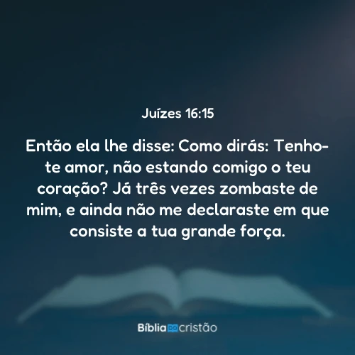 Juízes 16:15