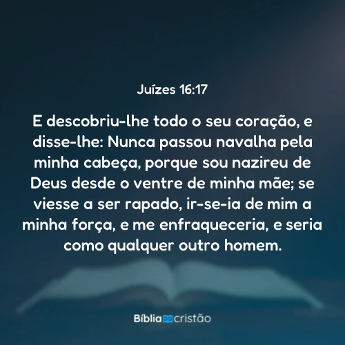 Juízes 16:17