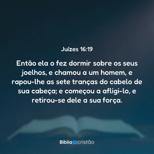 Juízes 16:19