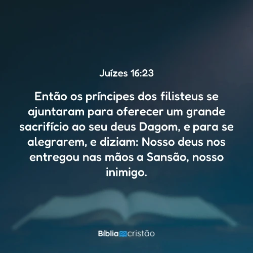 Juízes 16:23