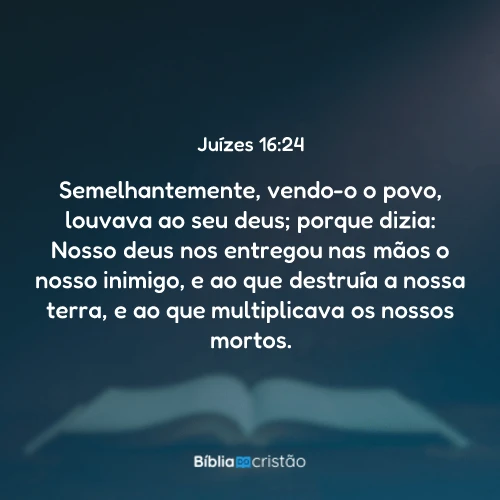Juízes 16:24