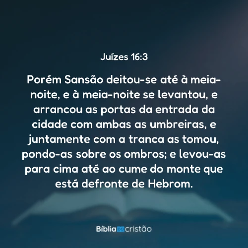 Juízes 16:3