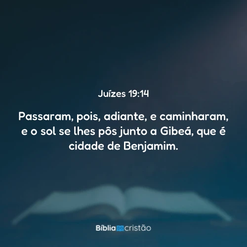 Juízes 19:14