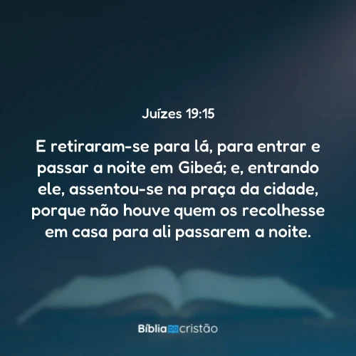 Juízes 19:15