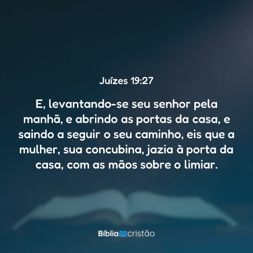 Juízes 19:27