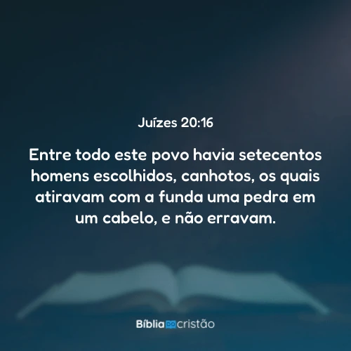 Juízes 20:16