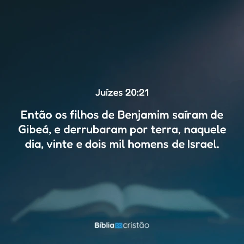 Juízes 20:21