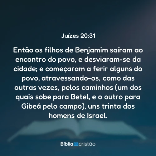 Juízes 20:31