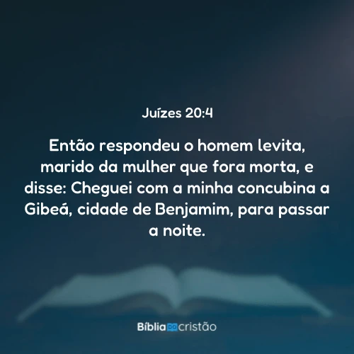 Juízes 20:4
