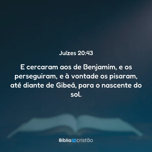 Juízes 20:43