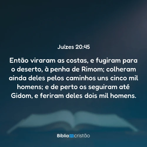 Juízes 20:45
