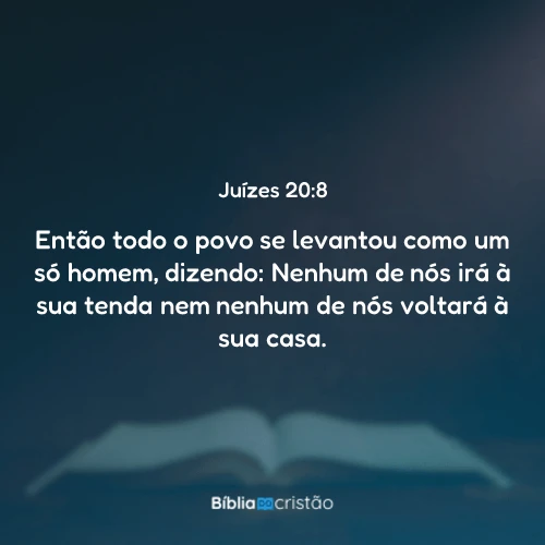 Juízes 20:8