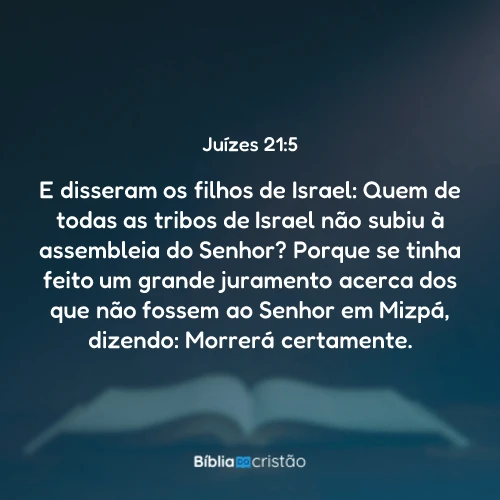 Juízes 21:5