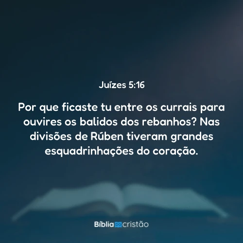 Juízes 5:16