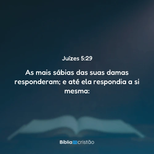 Juízes 5:29