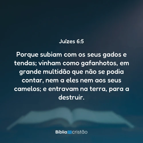Juízes 6:5