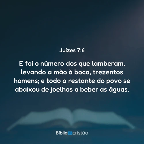 Juízes 7:6