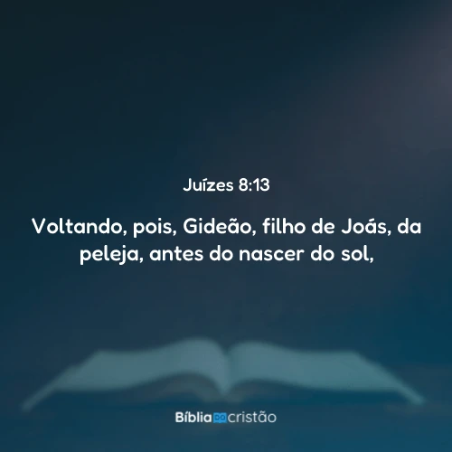 Juízes 8:13