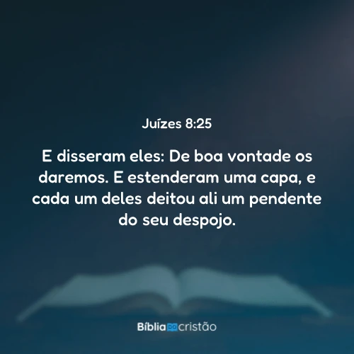 Juízes 8:25