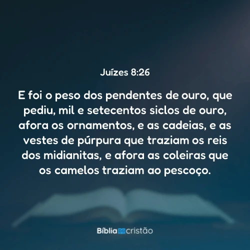 Juízes 8:26