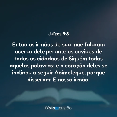 Juízes 9:3