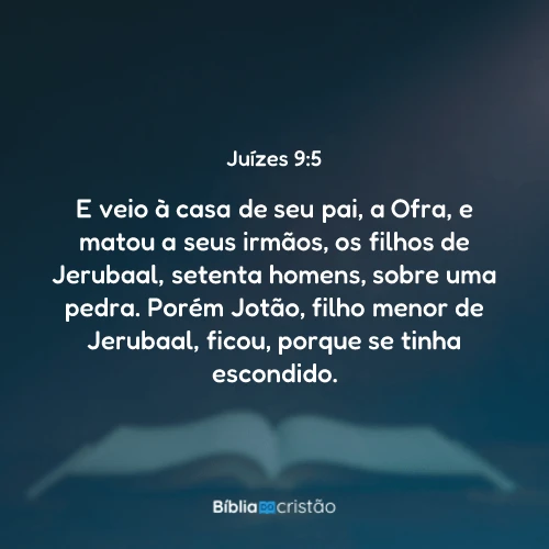 Juízes 9:5