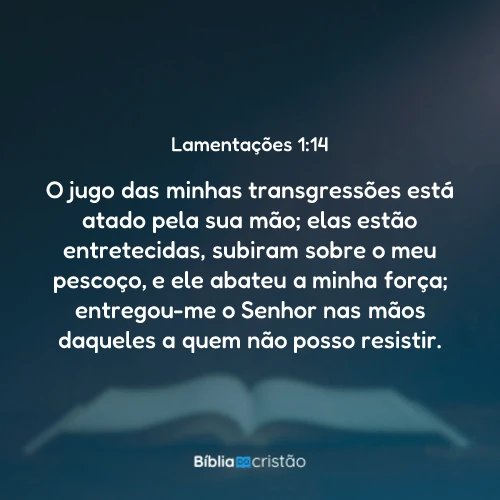 Lamentações 1:14
