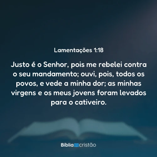 Lamentações 1:18