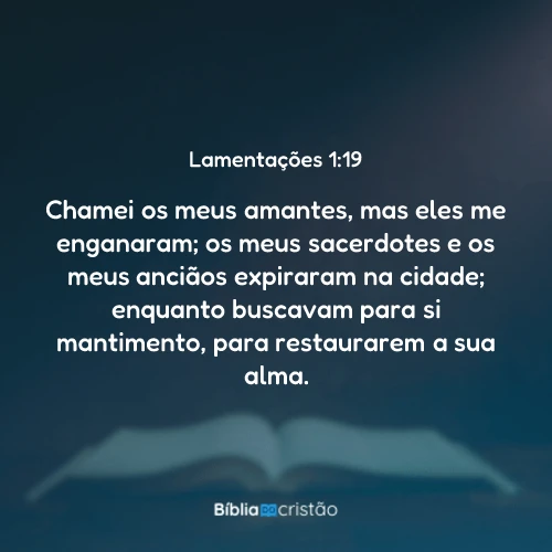 Lamentações 1:19
