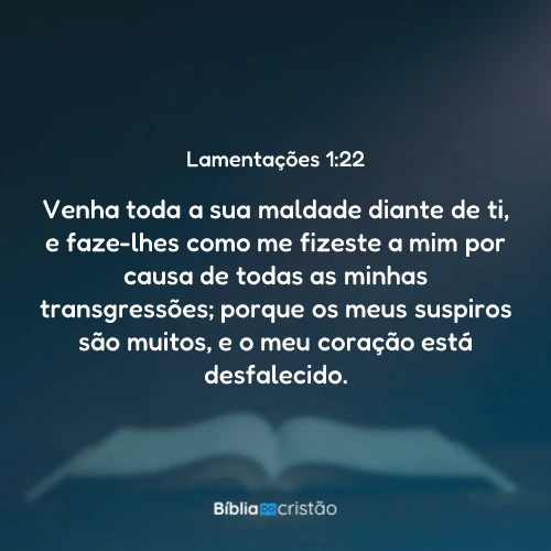 Lamentações 1:22