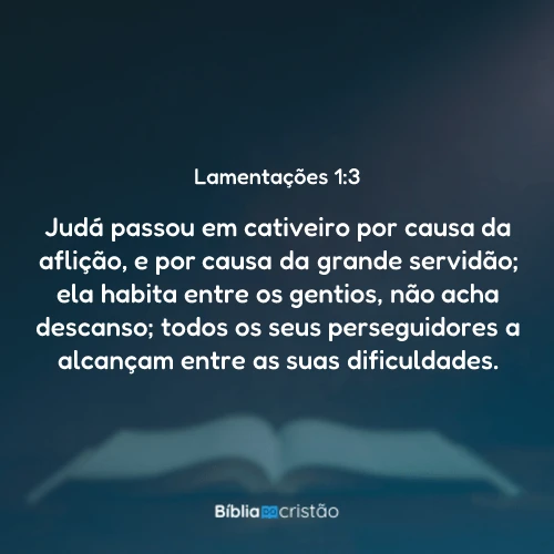 Lamentações 1:3