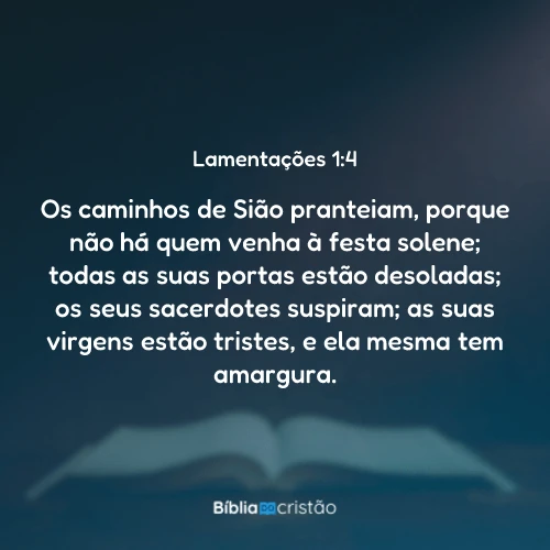 Lamentações 1:4