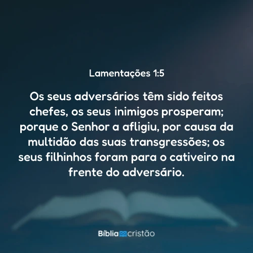 Lamentações 1:5