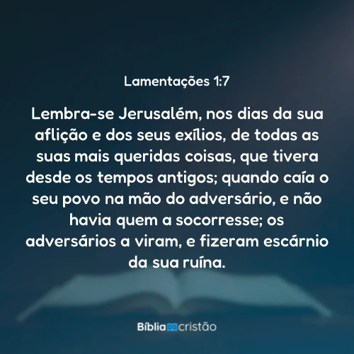 Lamentações 1:7