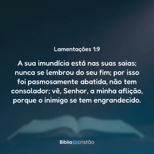 Lamentações 1:9