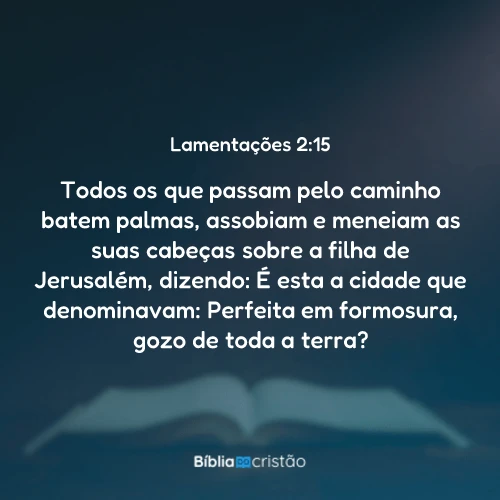 Lamentações 2:15