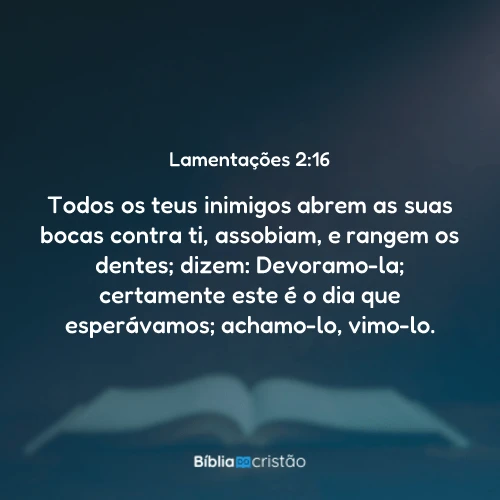 Lamentações 2:16