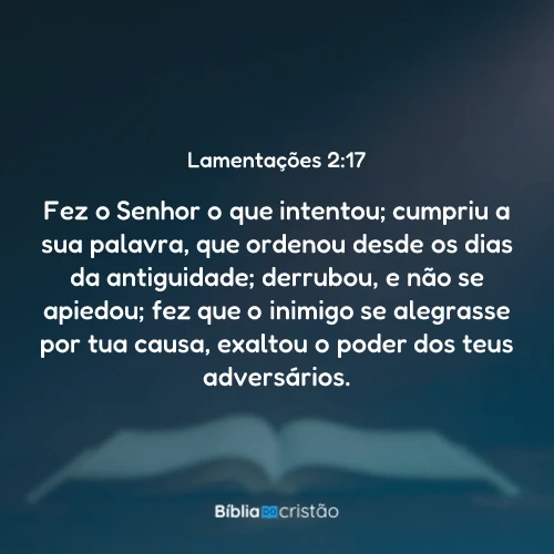 Lamentações 2:17