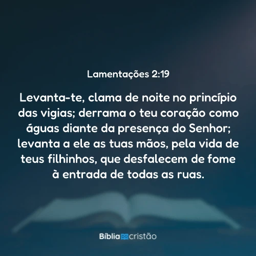 Lamentações 2:19