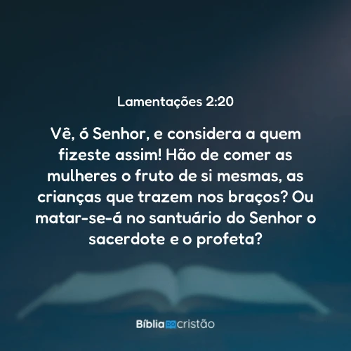 Lamentações 2:20