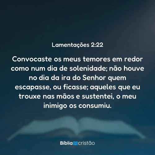 Lamentações 2:22