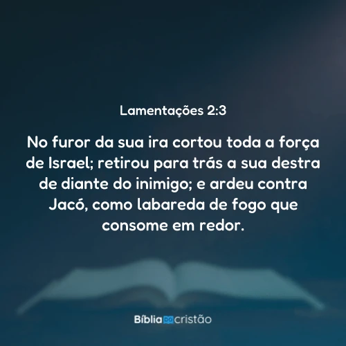 Lamentações 2:3