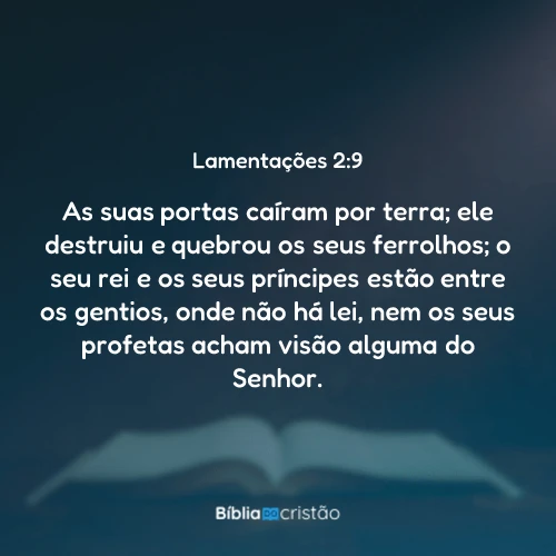 Lamentações 2:9