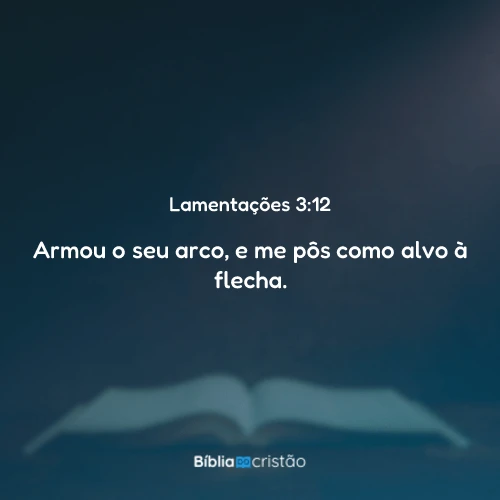 Lamentações 3:12